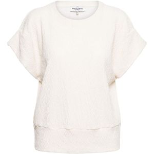 &Co Woman Mouwloze Jersey Top - Beigetint Katoen - Casual en Formeel