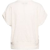 Andco woman - Tori - T-shirt - Ecru - Ronde Hals - Korte Mouwen