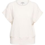 Andco woman - Tori - T-shirt - Ecru - Ronde Hals - Korte Mouwen