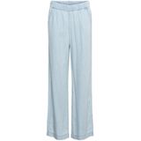 &Co Woman - Wijde Broek - Blauw - 100% Lyocell