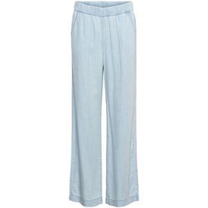 &Co Woman - Wijde Broek - Blauw - 100% Lyocell