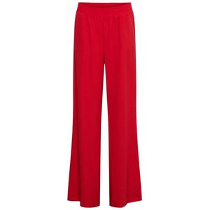 &Co Woman - Casual Broek - Rood - Straight Fit