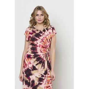 &Co Woman - Wikkeljurk - Roze - Fijn Gebreid - Midi