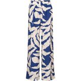 &Co Woman - NADINE BANANA LEAF - Broek - Blauw - Lang Model