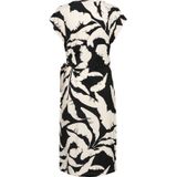 &Co Woman - LIZZY - Wikkeljurk - Zwart - Korte Mouwen - V-hals