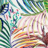 &Co Woman - LIZZY MULTI LEAF - Midi Jurk - Multi - Korte Mouwen