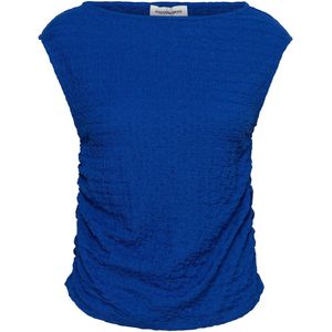 &Co - Tamma - T-shirt - Cobalt - Katoen