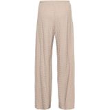 &Co Woman - Wide Leg Regular Waist Broek - Beige