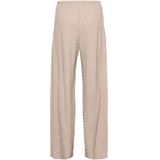 &Co Woman - Wide Leg Regular Waist Broek - Beige