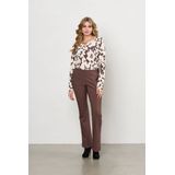 &Co Woman - PACEY HEAVY TRAVEL - Broek - Donker bruin