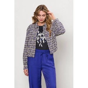 &Co Woman - Blazer - Donkerblauw - Regular - Travelstof