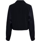 &Co Woman - Fluwelen Blazer - Donkerblauw - Regular Fit