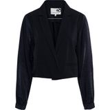 &Co Woman - Fluwelen Blazer - Donkerblauw - Regular Fit