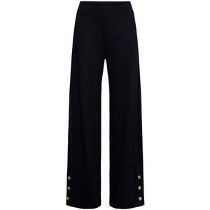 &Co Woman - Broek - Blauw - Viscose - Binnenbeenlengte 76 cm