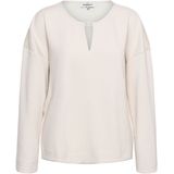 &Co Woman - Blousetop - Beige - 3XL - Ronde Hals - Lange Mouw