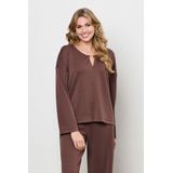 &Co Woman - Blousetop - Bruin - Modal