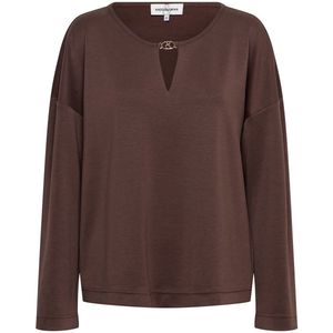 &Co Woman - Blousetop - Bruin - Modal
