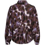 Andco woman - AVIN PURPLE TIE-DYE - Blouse - Iris Multi - Kraag met Knoopsluiting