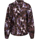 Andco woman - AVIN PURPLE TIE-DYE - Blouse - Iris Multi - Kraag met Knoopsluiting