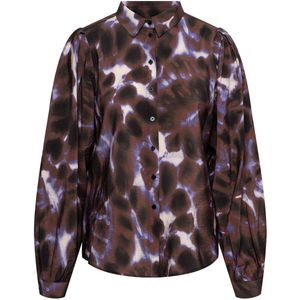 Andco woman - AVIN PURPLE TIE-DYE - Blouse - Iris Multi - Kraag met Knoopsluiting