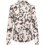 Andco woman - Lotte BL390 - Blouse - Chocolate Multi - Bloemenprint