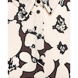 Andco woman - Lotte BL390 - Blouse - Chocolate Multi - Bloemenprint