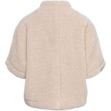 Andcowoman - Carly - Vest - Beige - Fancy Teddy Kwaliteit - Korte Mouwen