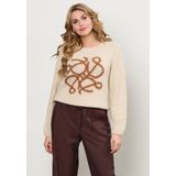 &Co Woman - Bilal - Pullover - Lange Mouw - Fancy Brei Kwaliteit