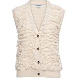 &Co Woman - M-Beige - Gilet - Mouwloos - 3-knoops Sluiting