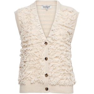 &Co Woman - M-Beige - Gilet - Mouwloos - 3-knoops Sluiting