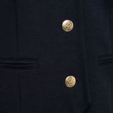 &Co Woman - Blauw - Blazer - Kort Model - V-hals - Punta-kwaliteit