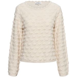 Andco Woman - Beliney - Gebreide Trui - Beige - 100% Acryl