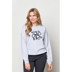 &Co Woman sweater grijs melange