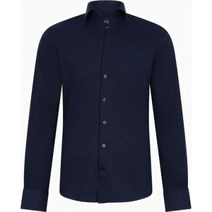 Cavallaro - Napoli - Overhemd - Donkerblauw - Slim Fit