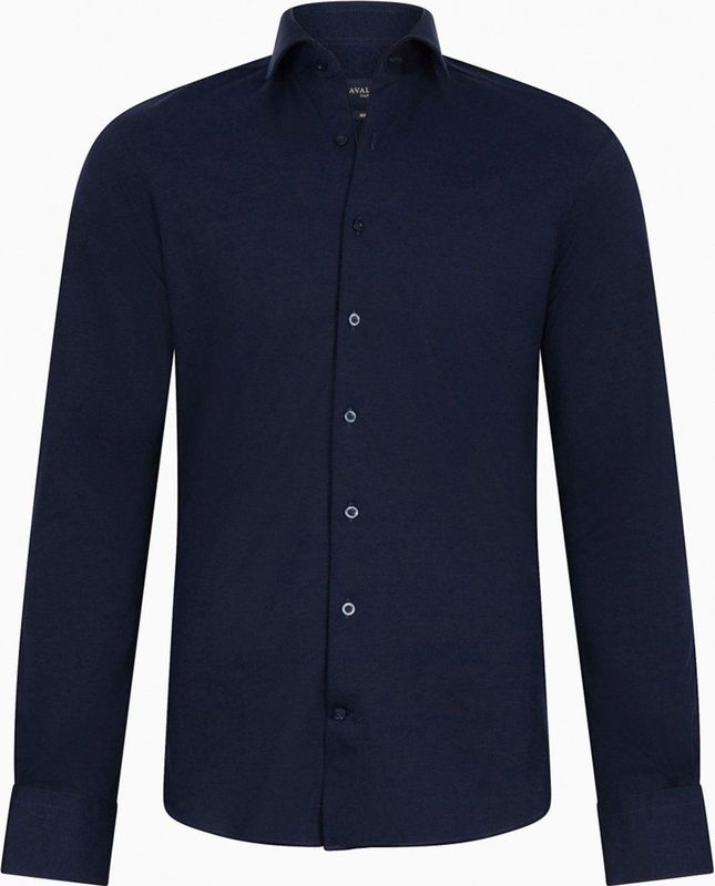 Cavallaro - Napoli - Overhemd - Donkerblauw - Slim Fit