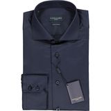 Cavallaro - Napoli - Overhemd - Donkerblauw - Slim Fit - Twill