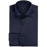 Cavallaro - Napoli - Overhemd - Donkerblauw - Slim Fit - Twill