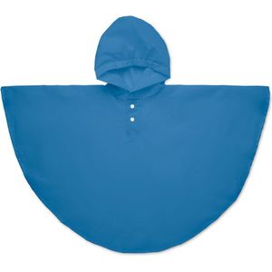 PEVA regenponcho - Poncho regen - Regenkleding - Kinderen - One size - 2-5 jaar - 79 x 87 cm - Blauw