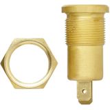 Pro Plus Inbouwdoos - DIN - 12 Volt - Messing - Ø 18 mm