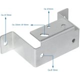 ProPlus - Bevestigingsprofiel - Voor Ø 48 mm Steunpoten - Duurzaam - Weerbestendig