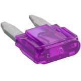 ProPlus Mini steekzekeringen - 3A - Paars - 6 stuks