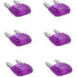 ProPlus Mini steekzekeringen - 3A - Paars - 6 stuks