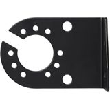 Pro Plus Stekkerdooshouder - Metaal - Gehoekt - 8 X 5 cm - Zwart