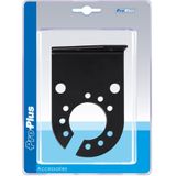 Pro Plus Stekkerdooshouder - Metaal - Gehoekt - 8 X 5 cm - Zwart