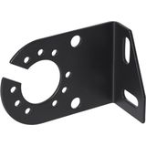 Pro Plus Stekkerdooshouder - Metaal - Gehoekt - 8 X 5 cm - Zwart