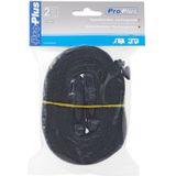 ProPlus Spanband verlengstuk - 3 meter - set van 2 - zwart - voor caravan- en camperdakhoes
