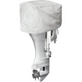 ProPlus Buitenboordmotorhoes - Geschikt voor 1-25PK buitenboordmotoren - Afdekhoes - Beschermhoes - 600D Polyester - UV-gestabiliseerde Bootmotor hoes - Geschikt voor zeewater - 48 x 40 x 34 cm - Lichtgrijs