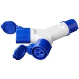 ProPlus - 2-weg Splitter - Spatbestendig - 16A - IP44 - 230V - 3-polig