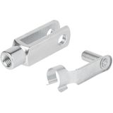 ProPlus - Gaffel M8 - Verzinkt Staal - 58 mm - 2 Stuks