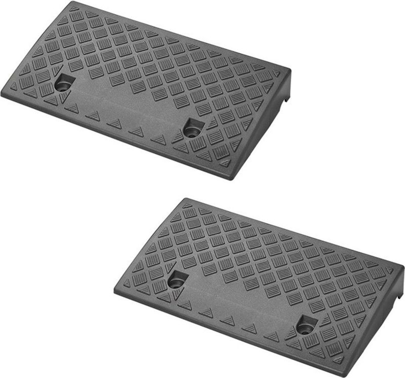 ProPlus Oprijblok - Zwart - Profielgevormd Oppervlak - 2 Stuks